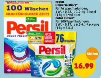 PENNY Persil Universal Discs oder Color Pulver Angebot