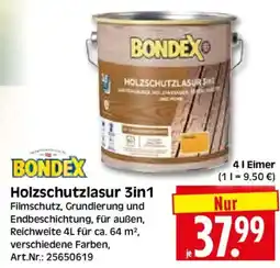 Herkules Baumarkt BONDEX Holzschutzlasur 3in1 Angebot