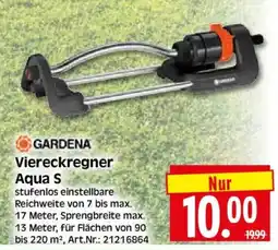 Herkules Baumarkt GARDENA Viereckregner Aqua S Angebot