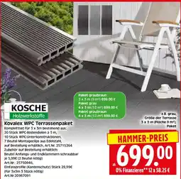 Herkules Baumarkt Kovalex WPC Terrassenpaket Angebot