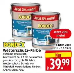 Herkules Baumarkt BONDEX Wetter schutz-Farbe Angebot