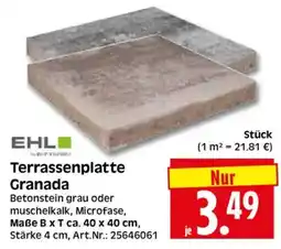 Herkules Baumarkt EHL Terrassenplatte Granada Angebot