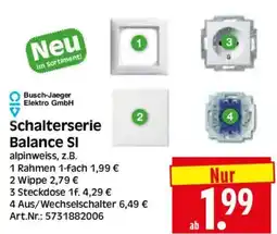 Herkules Baumarkt Busch-Jaeger Schalterserie Balance SI Angebot