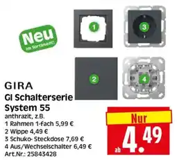 Herkules Baumarkt GIRA GI Schalterserie System 55 Angebot