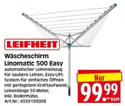 Herkules Baumarkt LEIFHEIT Wäscheschirm Linomatic 500 Easy Angebot