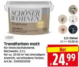Herkules Baumarkt SCHÖNER WOHNEN Trendfarbe matt Angebot