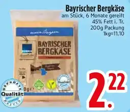 Edeka Edeka Bayrischer Bergkäse Angebot