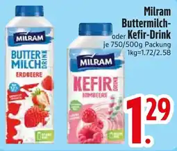 Edeka Milram Buttermilch oder Kefir-Drink Angebot
