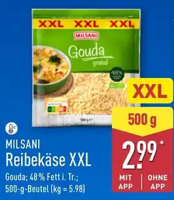 Aldi Nord MILSANI Reibekäse XXL Angebot