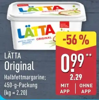 LÄTTA Original Halbfettmargarine