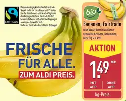 Aldi Nord Bananen, Fairtrade Angebot