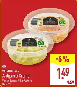 Aldi Nord WONNEMEYER Antipasti Creme Angebot