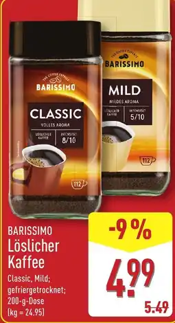 Aldi Nord BARISSIMO Löslicher Kaffee Angebot