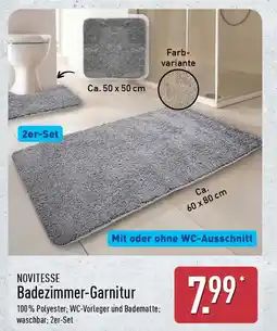 Aldi Nord NOVITESSE Badezimmer-Garnitur Angebot