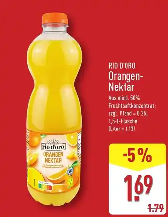 Aldi Nord rio d'oro Orangen-Nektar Angebot