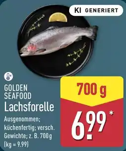 Aldi Nord GOLDEN SEAFOOD Lachsforelle Angebot