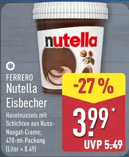 Aldi Nord FERRERO Nutella Eisbecher Angebot