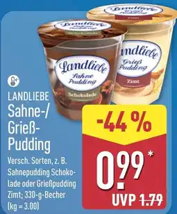 Aldi Nord Landliebe Sahne-/Grieß-Pudding Angebot