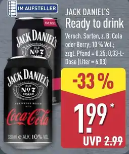 Aldi Nord Jack Daniel's Ready to drink Angebot
