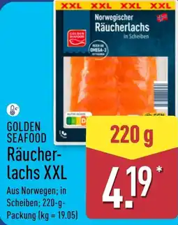 Aldi Nord GOLDEN SEAFOOD Räucherlachs XXL Angebot