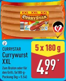 Aldi Nord CURRYSTAR Currywurst XXL Angebot