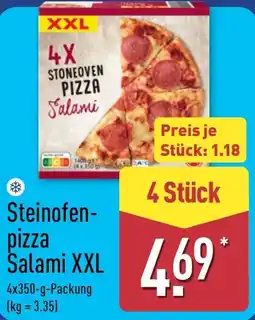 Aldi Nord Steinofen-pizza Salami XXL Angebot