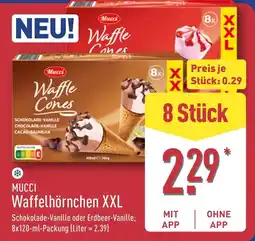 Aldi Nord Mucci Waffelhörnchen XXL Angebot