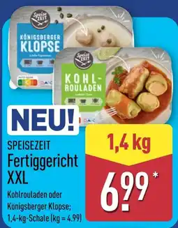 Aldi Nord Speisezeit Fertiggericht XXL Angebot