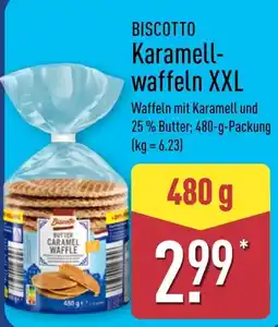 Aldi Nord BISCOTTO Karamell-waffeln XXL Angebot