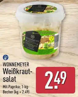 Aldi Nord WONNEMEYER Weißkrautsalat Angebot