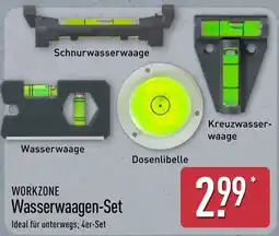 Aldi Nord WORKZONE Wasserwaagen-Set Angebot