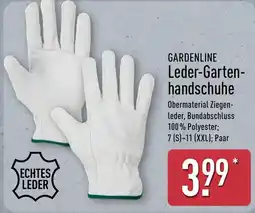Aldi Nord GARDENLINE Leder-Gartenhandschuhe Angebot