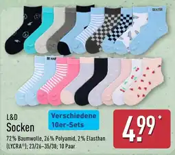 Aldi Nord L&D Socken Angebot