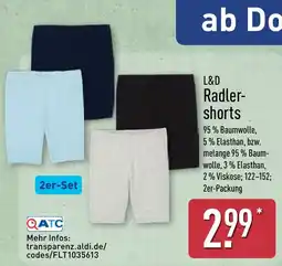 Aldi Nord L&D Radler-shorts Angebot