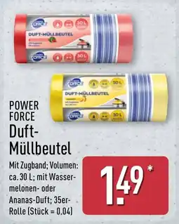 Aldi Nord POWER FORCE Duft-Müllbeutel Angebot
