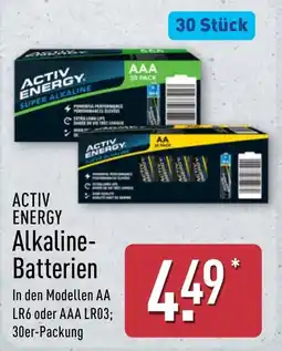 Aldi Nord ACTIV ENERGY Alkaline-Batterien Angebot
