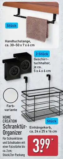 Aldi Nord HOME CREATION Schranktür-Organizer Angebot