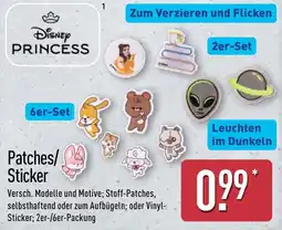Aldi Nord Patches/Sticker Disney Princess Angebot