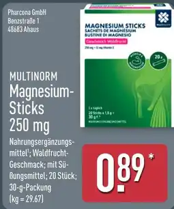Aldi Nord MULTINORM Magnesium-Sticks Angebot