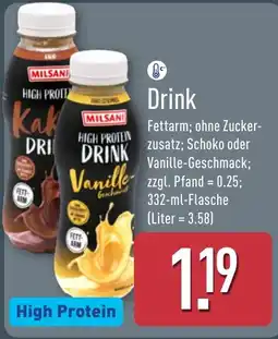 Aldi Nord MILSANI HIGH PROTEIN DRINK Vanille-Geschmack Angebot