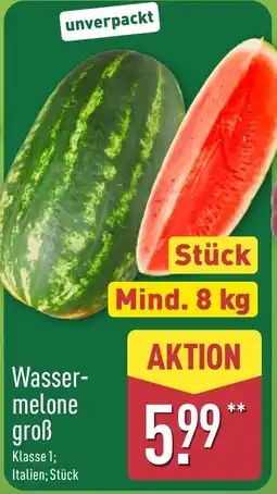 Aldi Nord Wassermelone groß Angebot