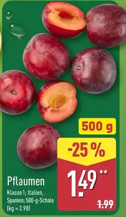 Aldi Nord Pflaumen Angebot