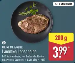 Aldi Nord MEINE METZGEREI Lammkeulenscheibe Angebot
