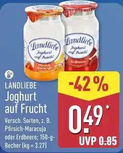 Aldi Nord Landliebe Joghurt auf Frucht Angebot