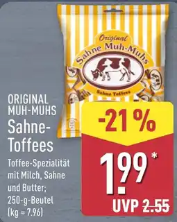 Aldi Nord Original Muh-Muhs Sahne-Toffees Angebot