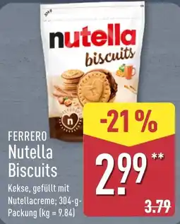 Aldi Nord FERRERO Nutella Biscuits Angebot