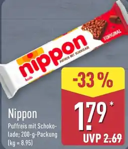 Aldi Nord Nippon Puffreis mit Schoko-Lade Angebot