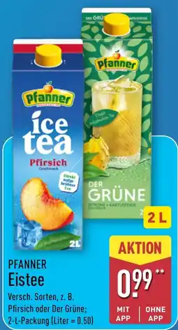 Aldi Nord Pfanner Eistee Angebot