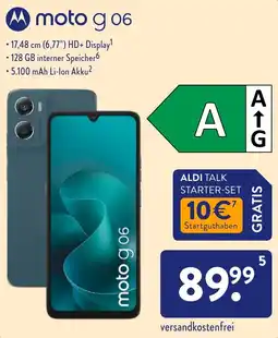 Aldi Nord moto g 06 Angebot