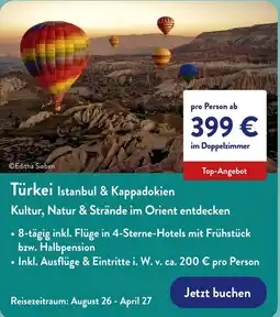 Aldi Nord Türkei Istanbul & Kappadokien Angebot